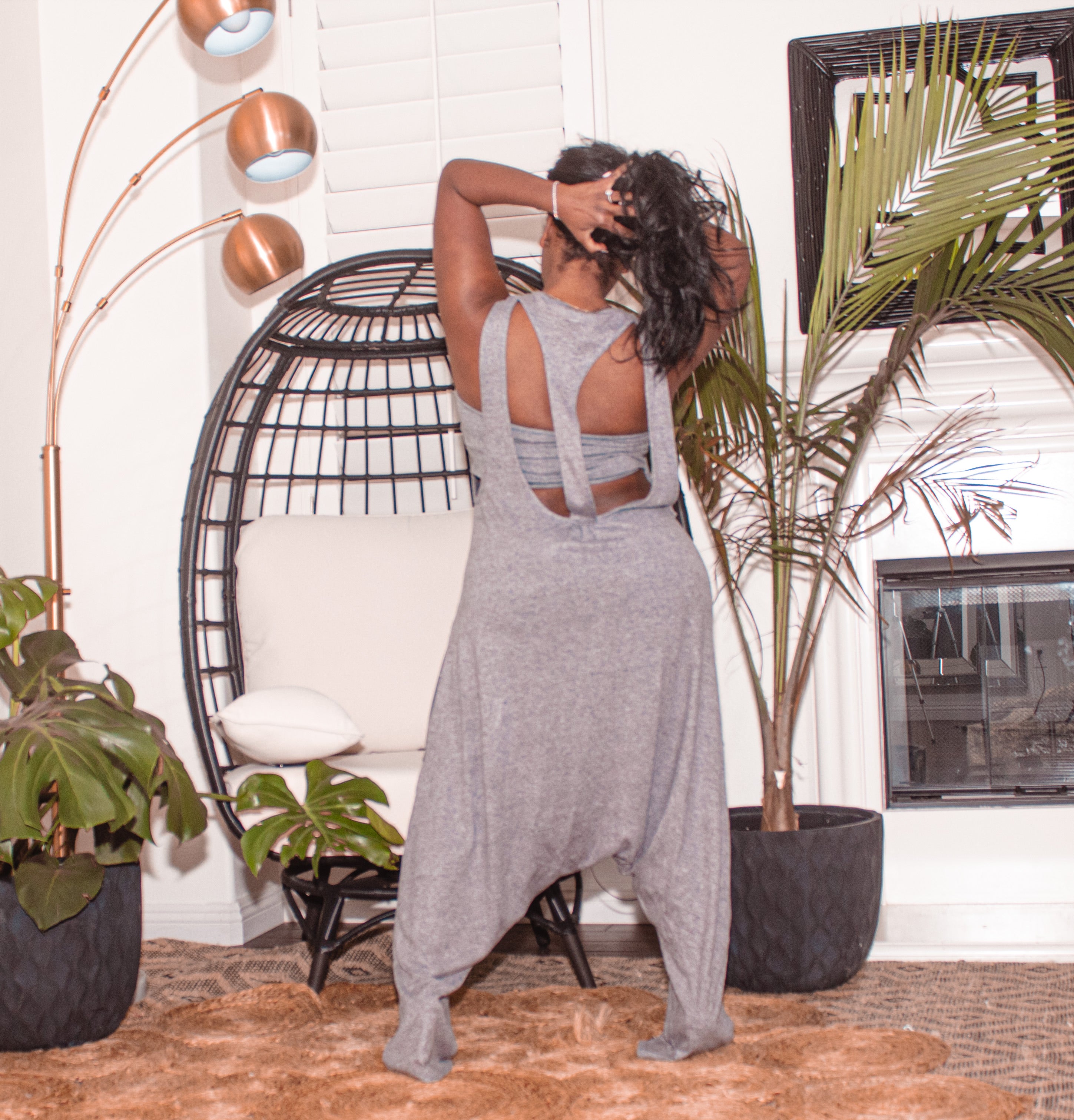 Harem jumpsuit with tube top (60)