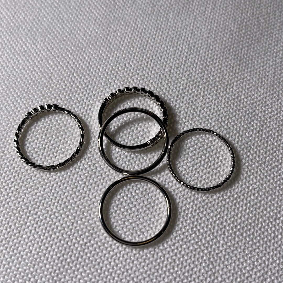 5 piece ring set