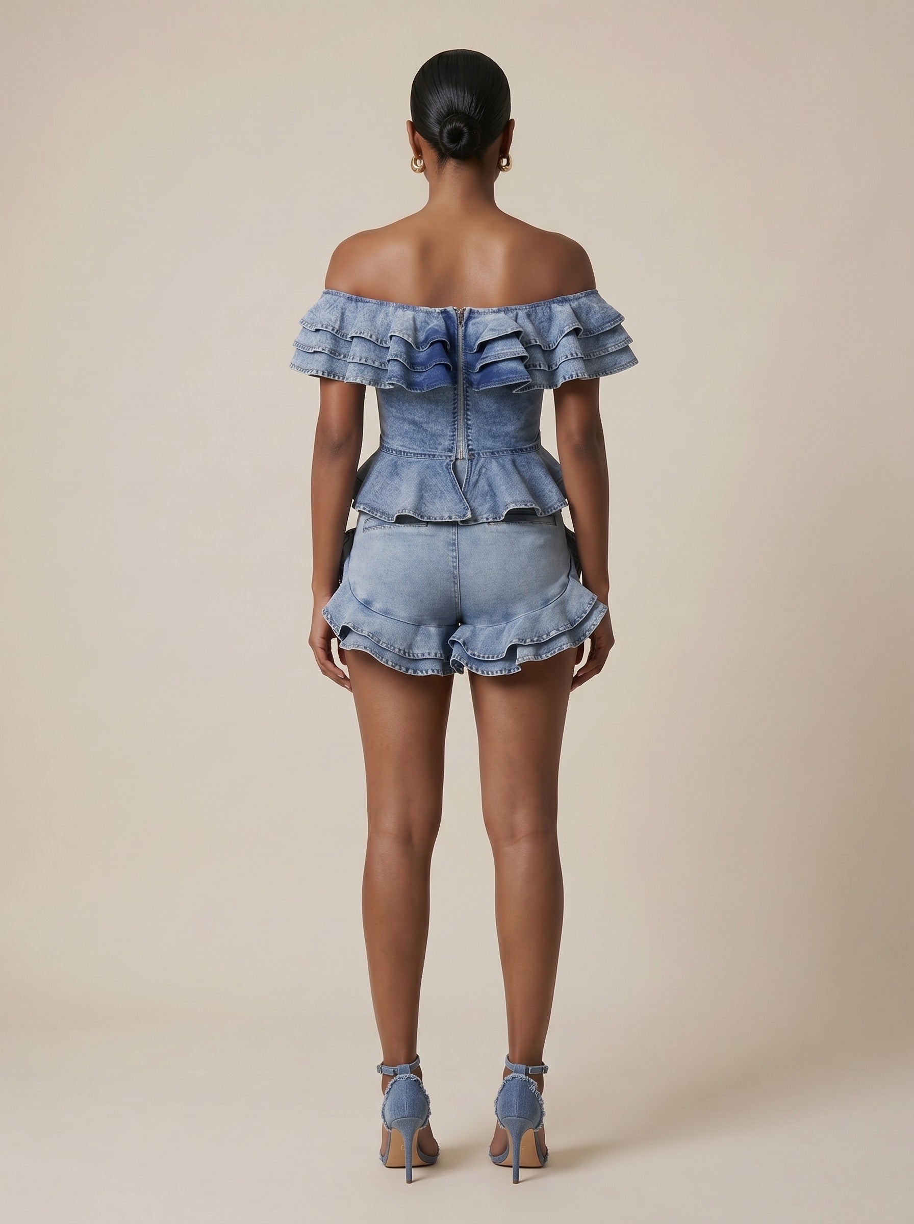 Ruffle Shorts set
