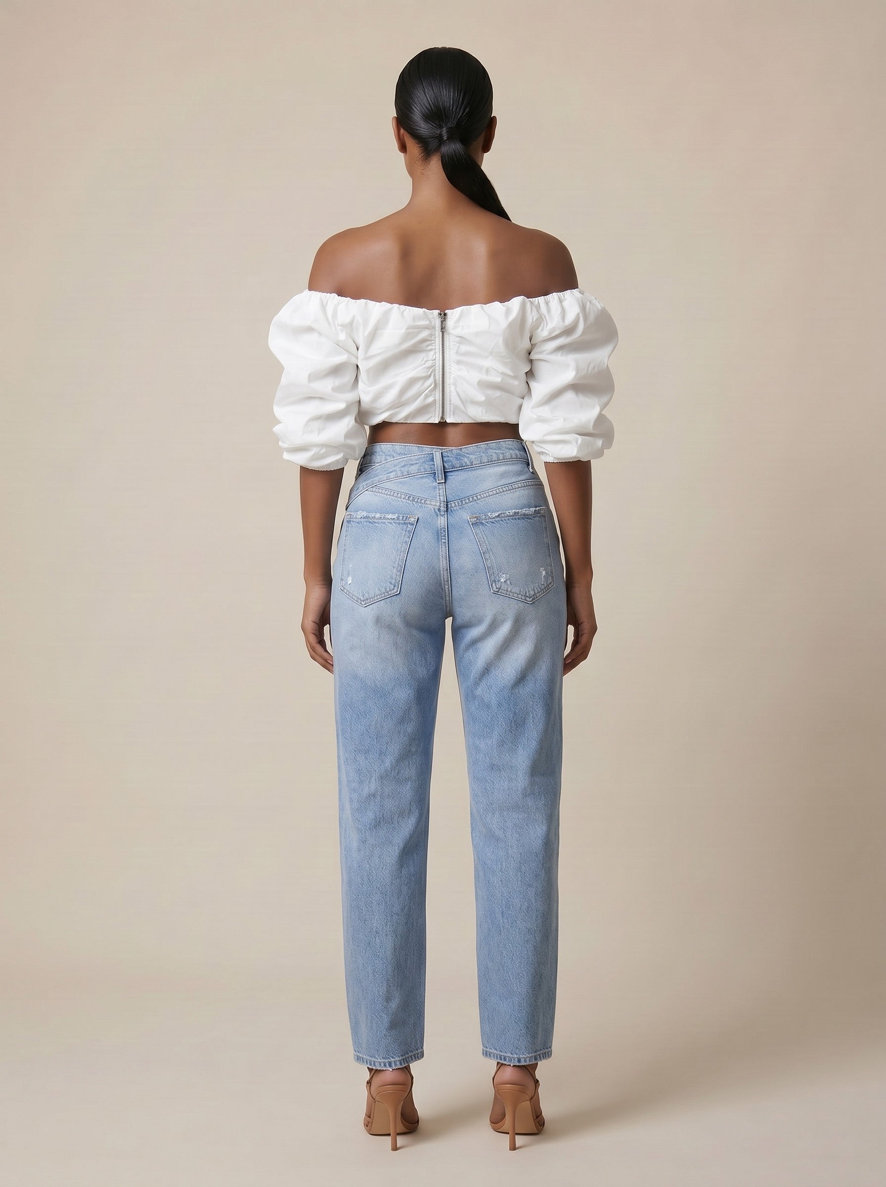 Off the Shoulder puff sleeve top