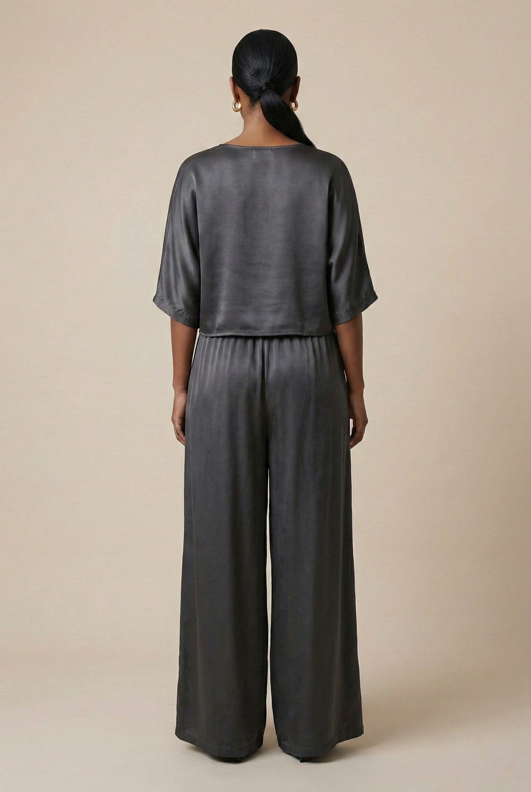 Silk Effect Two Piece Set