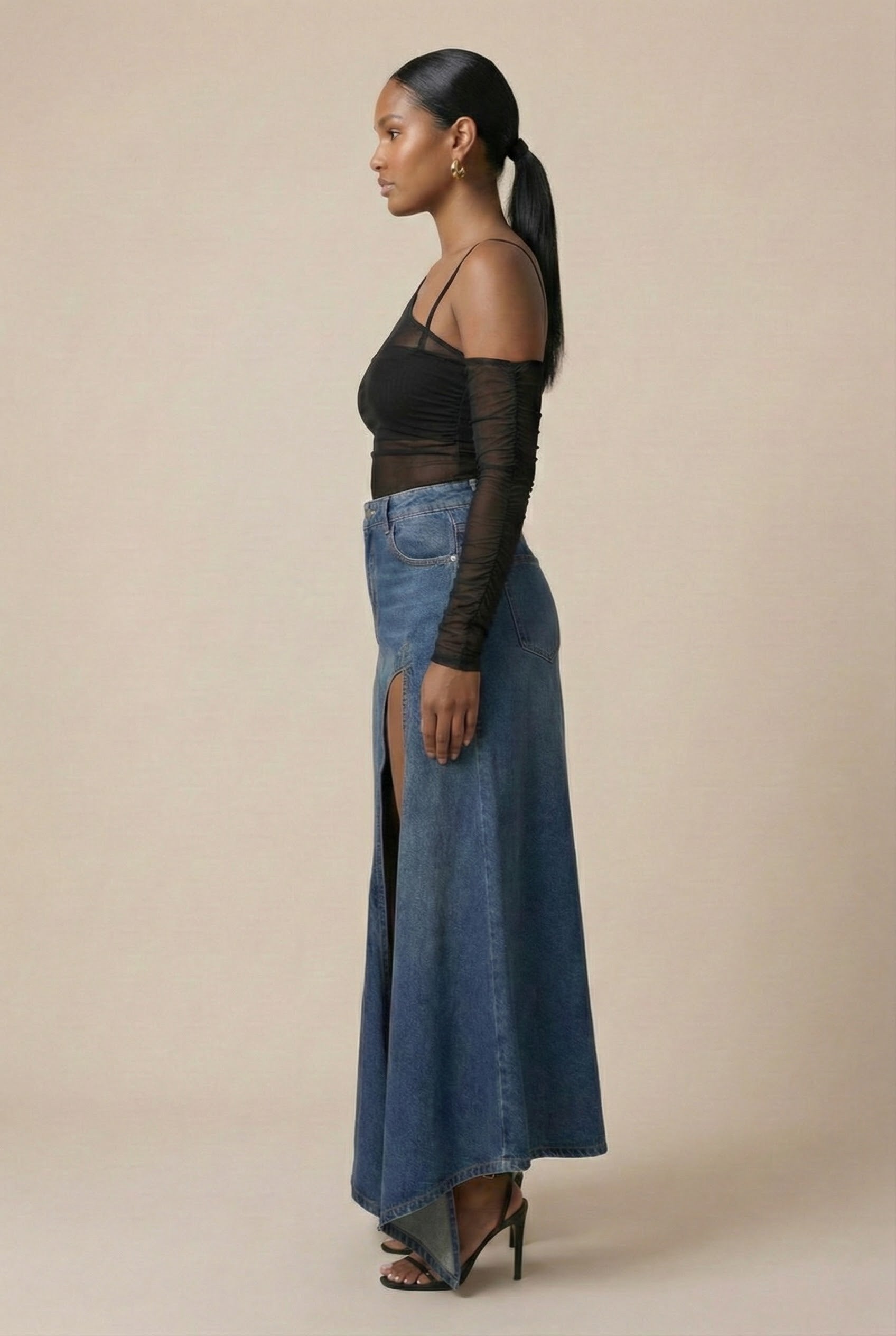 Sheer Illusion Mesh Top